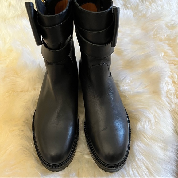 NEW  Valentino Now Wrap Vitello Biker Boots. - Picture 3 of 11